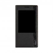 Huawei Ascend Mate 7 Gizli Mıknatıslı Pencereli Magnum Kılıf Siyah - 1