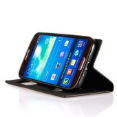 Samsung Galaxy E7 (E700) Gizli Mıknatıslı Pencereli Magnum Kılıf Siyah - 2