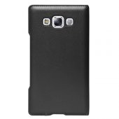 Galaxy E7 (E700) Dot View Yan Kapaklı Uyku Modlu Kılıf Siyah - 3