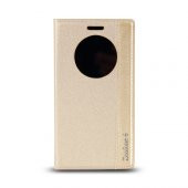 Asus Zenfone 6 Gizli Mıknatıslı Pencereli Magnum Kılıf Gold - 1