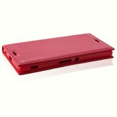Sony Xperia Z4 Gizli Mıknatıslı Premium Magnum Kılıf Kırmızı - 4