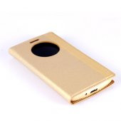 Asus Zenfone 6 Gizli Mıknatıslı Pencereli Magnum Kılıf Gold - 2