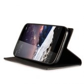 Vodafone Smart 4 Max Gizli Mıknatıslı Premium Magnum Kılıf Siyah - 2