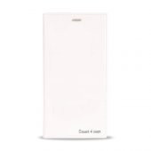 Vodafone Smart 4 Max Gizli Mıknatıslı Premium Magnum Kılıf Beyaz - 1