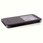 Samsung Galaxy S6 Yan Kapaklı TPU Flip Wallet Kılıf Siyah - 4
