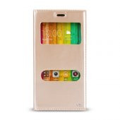 Casper VIA V6X Gizli Mıknatıslı Premium Pencereli Magnum Kılıf Gold - 1