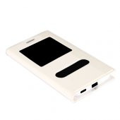 Sony Xperia E4G Gizli Mıknatıslı Pencereli Magnum Kılıf Beyaz - 2