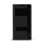 Casper VIA V6X Gizli Mıknatıslı Pencereli Magnum Kılıf Siyah - 1