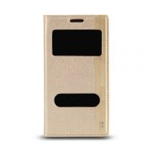 Casper VIA V9 Gizli Mıknatıslı Pencereli Magnum Kılıf Gold - 1