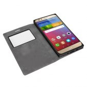 FitCase Dolce Huawei GR5 Gizli Mıknatıslı Pencereli Kılıf Pembe - 2