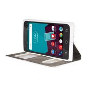 FitCase Dolce Vodafone Smart 7 Style Gizli Mıknatıslı Pencereli Kılıf Yeşil - 2