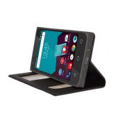 FitCase Dolce Vodafone Smart 7 Style Gizli Mıknatıslı Pencereli Kılıf Siyah - 3