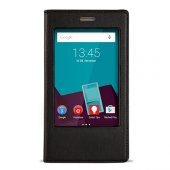 FitCase Dolce Vodafone Smart 7 Style Gizli Mıknatıslı Pencereli Kılıf Siyah - 1