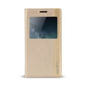 Huawei Mate S Gizli Mıknatıslı Pencereli Magnum Kılıf Gold - 1