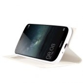 Huawei Mate S Gizli Mıknatıslı Pencereli Magnum Kılıf Beyaz - 2