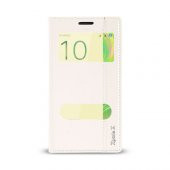Sony Xperia X Gizli Mıknatıslı Pencereli Magnum Kılıf Beyaz - 1