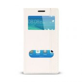 Huawei GT3 Gizli Mıknatıslı Pencereli Magnum Kılıf Beyaz - 1