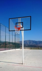 Adelinspor Basketbol Potası Sabit Çember, 105*180 12 mm Cam - 1