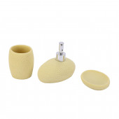 DT0082-3 SARI PETEK 3 LÜ BANYO SETİ 20x20x13cm thumbnail 1