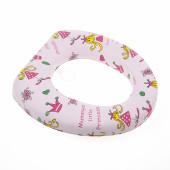 Klozet adaptötü çocuk yumuşak 27x27cm prenses desen plastik - 1