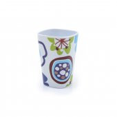 HK500932M3 DİŞ FIRÇALIK VE MACUN KABİ MAVİ PAPATYA MELAMİN 7X7X11CM 300ML - 2