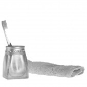 PL-9270-TBHSL DİŞ FIRÇALIK KRİSTAL TAŞLI GÜMÜŞ POLİRESİN 7X7X10CM thumbnail 3