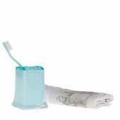 71892DX-0002 DİŞ FIRÇALIK BUZ MAVİSİ AKRİLİK 6X6X11CM thumbnail 3