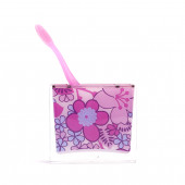 71452AP DİŞ FIRÇALIK PEMBE ÇİÇEKLİ AKRİLİK 10X10X3CM thumbnail 1