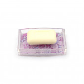 71454AP PEMBE ÇİÇEKLİ AKRİLİK SABUNLUK thumbnail 3