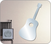 JM08031 AYNALI DUVAR SÜSÜ GİTAR ŞEKİLLİ 34X15X0''6CM - 1