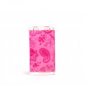 70317D2 DİŞ FIRÇALIK PEMBE ÇİÇEKLİ AKRİLİK 6X6X12CM thumbnail 2