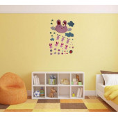 XFG112 DUVAR SÜSÜ TAVŞAN DESENLİ PVC 70X50X0''5CM - 4