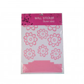 XFG029 DUVAR SÜSÜ PEMBE PAPATYALI ŞEFFAF FİLMLİ PVC 48X33X0''5CM - 5