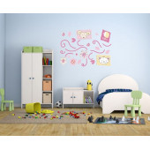 XFG110 DUVAR SÜSÜ ÇİÇEKLİ AĞAÇ DESENLİ PVC 70X50X0''5CM - 3