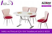 MUTFAK MASASI TAKIMLARI -EN 939 CAMLI ÇİLEK MASA TAKIMI - 1