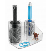 30920ES SAÇ FIRÇALARI VE TAKI ORGANİZER ŞEFFAF 20X14X13CM - 8