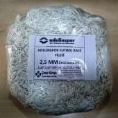 Adelinspor Futbol Kale Filesi 2,5 mm Kord İp 5,5*2,20*0,8 m - 1