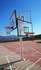 Adelinspor Basketbol Potası Üçlü Grup Kademeli Yükseklik 15mm Cam - 4