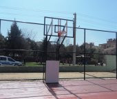 Adelinspor Diomond Basketbol Potası Sabit 4 Direk 12 mm Cam Panya - 1