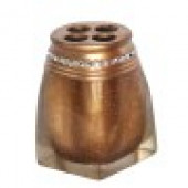 YJS090-B1 DİŞ FIRÇALIK TAŞLI ALTIN POLİRESİN 7X7X10CM thumbnail 3