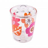 RF2743-7282 DİŞ FIRÇALIK KIRMIZI PAPATYA AKRİLİK 8X8X9CM thumbnail 1