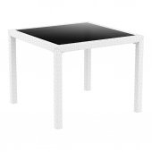 Siesta Baliza Rattan 4 Sandalyeli Kare Camlı Bahçe Masa Takımı - 4