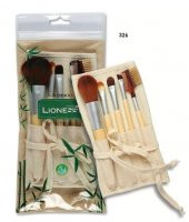 Lıonesse Natural Bamboo 326  Makyaj Fırça Seti - 1