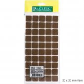 5 Adet Pacific Zemin Koruyucu Yapışkan Kare Keçe 20 mm x 20 mm - 2