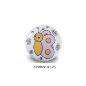 Tomurcuk Porselen Düğme Uğur Böceği Çocuk Odası Mobilya Kulp - 5
