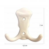 Plastik Beyaz Mobilya Dolap Askı Portmanto Askısı - 2