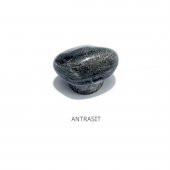 Porselen Mavi Taş Düğme Tek Vidalı Mobilya Dolap Kulp - 4