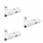 3 Adet Alarmlı Pvc Pencere Emniyet Güvenlik Kilidi Metal Beyaz - 1