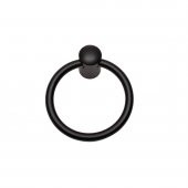 Halka Sarkaç Mat Siyah Tek Vidalı Mobilya Kulp Düğme - 1