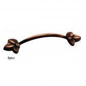 Defne 96 mm Bakır Çiçekli Mobilya Dolap Kulp - 2